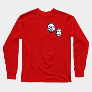 Taskmaster - Greg Davis Alex Horne Faces: simple, graphic, white Long Sleeve T-Shirt